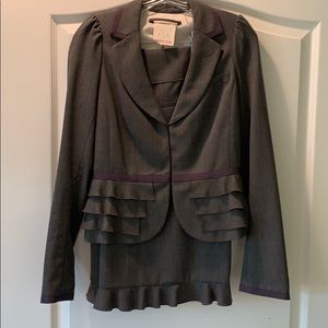 Rebecca Taylor light weight fine wool suit